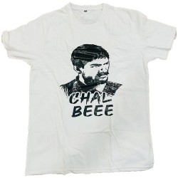 Buy Amigos round neck white printed tshirt