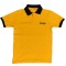 Buy Amigos plain Yellow tshirt with black collar
