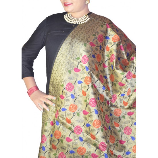 Buy floral print colourful dupatta for ladies.