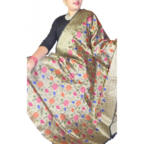 Buy floral print colourful dupatta for ladies. Buy floral print colourful dupatta for ladies.