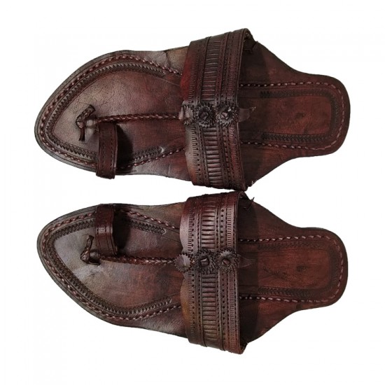 leather kolhapuri style chappal