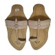 Buy classic skin colored kolhapuri footwear for men.