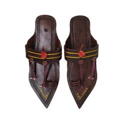 Buy Blackish brown designer Kolhapuri Chappal for Men