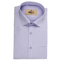 Buy plain lavender color muslin khadi shirt for men
