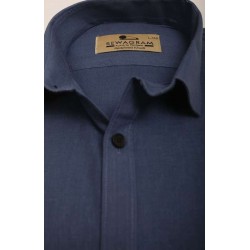 Buy Dark Blue Original Muslin Khadi shirt for Men