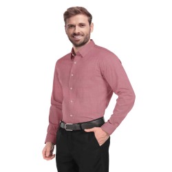 Buy Light Maroon colored khadi Shirt for men