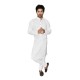 Buy Ecotattva premium khadi plain white long kurta for men