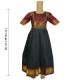 Tillubaby Black colored ethnic dress with Golden Jari for 5-7 year girl