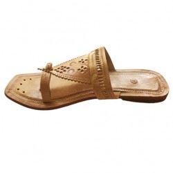 Buy broad strap decorative ladies kolhapuri chappal.