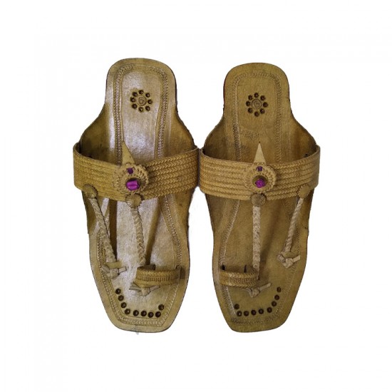 pure leather kolhapuri chappal