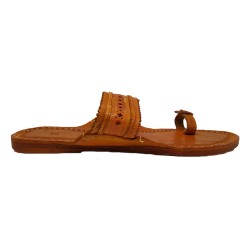 Buy Brown Colored designer Ladies Kolhapuri Chappal
