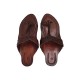 Buy Brown Colored Ladies kolhapuri chappal with heels