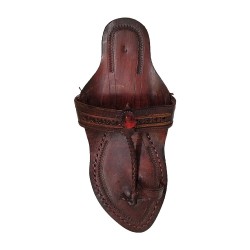 Buy Brown Colored Sober ladies Kolhapuri Chappal