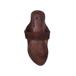 Buy Blackish Brown Colored Ladies fancy Kolhapuri Chappal