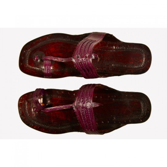 Buy pure leather everyday use kolhapuri chappal for women 