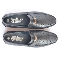 Buy Black casual loafers for men. 