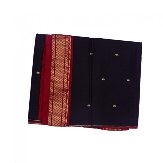 Buy Black Colored Original Silk Paithani Saree