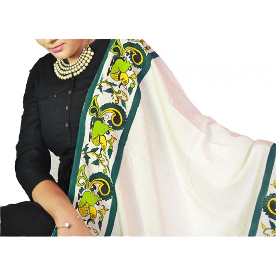 Buy hand painted Dupatta for women.