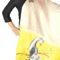 Buy hand painted khadi dupatta for women.