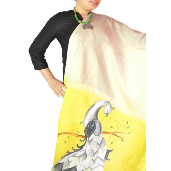 Buy hand painted khadi dupatta for women. Buy hand painted khadi dupatta for women.