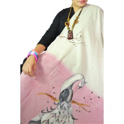 Buy hand painted khadi dupatta for women.