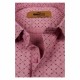 Printed pink Original Muslin Khadi Shirt for men